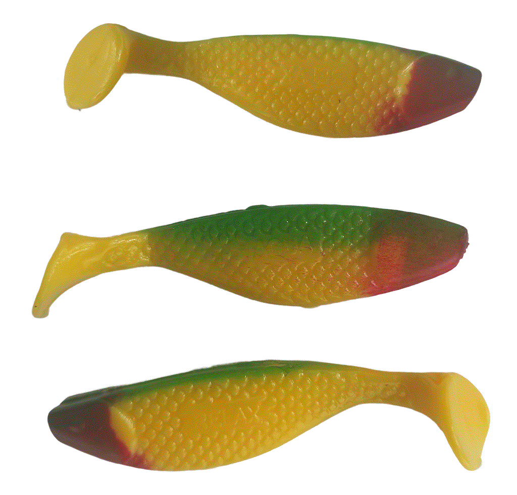 5x RELAX Aqua 3" Kompakter Gummifisch mit extra Reiz!