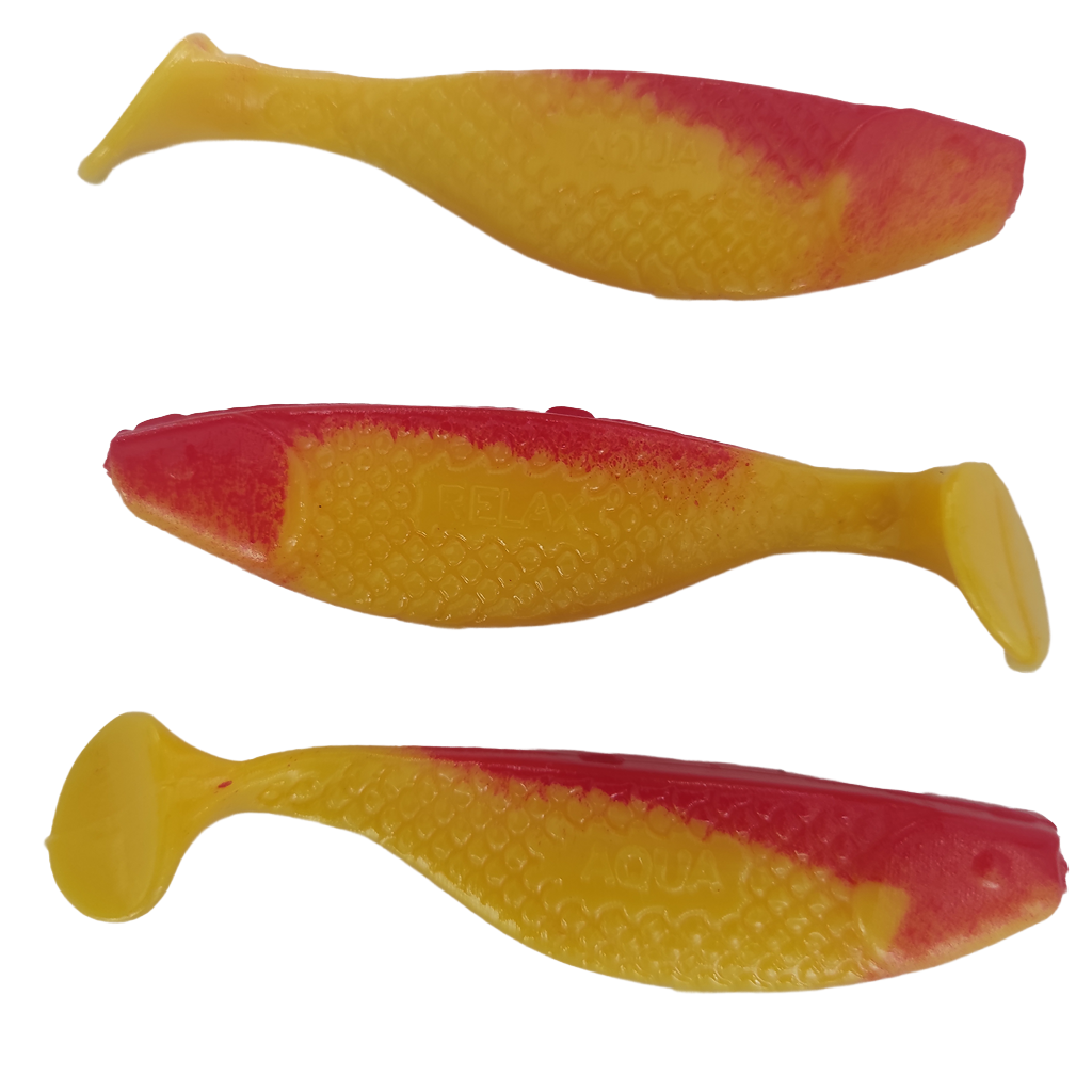 5x RELAX Aqua 3" Kompakter Gummifisch mit extra Reiz!
