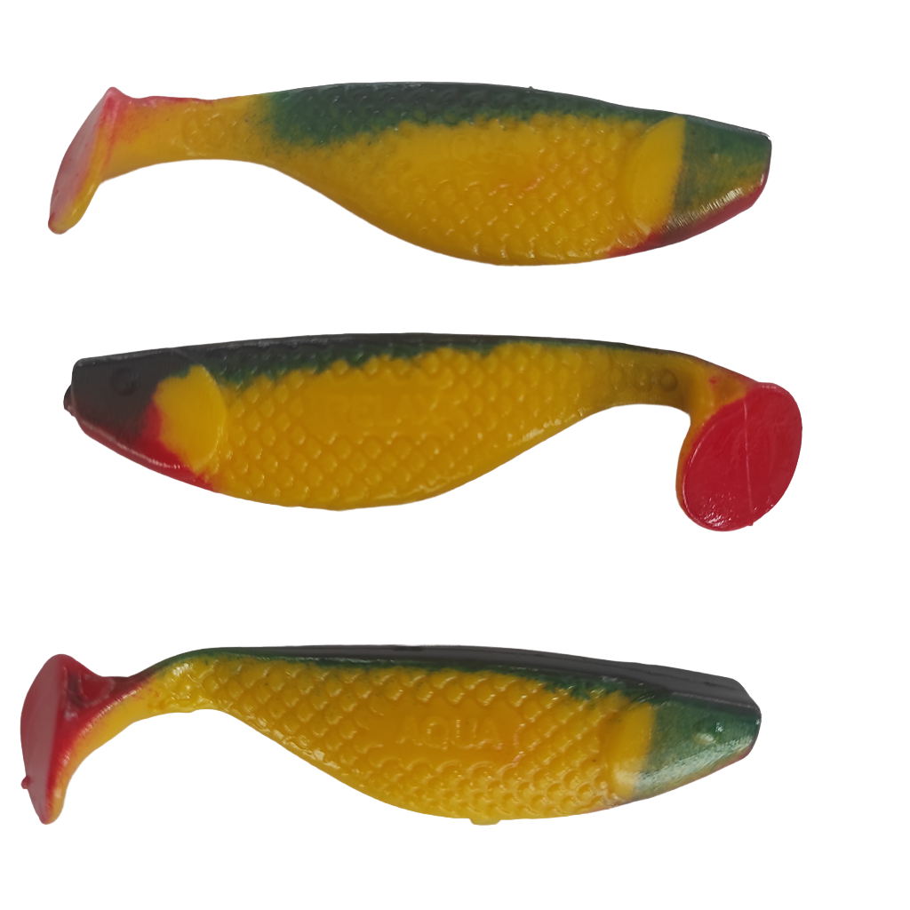 5x RELAX Aqua 3" Kompakter Gummifisch mit extra Reiz!