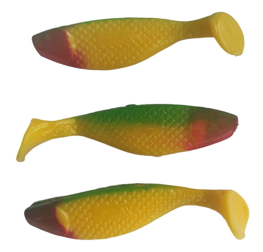 5x RELAX Aqua 3" Kompakter Gummifisch mit extra Reiz!