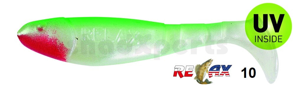 4x RELAX Kopyto Classic 3" (8 cm) Top-Gummifisch zum Barsch, Hecht & Zander angeln