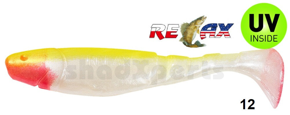 2x RELAX Classic 4" (11 cm) | Gummifisch für Zander, Hecht & Barsch UV-Aktiv & natürliche Farben