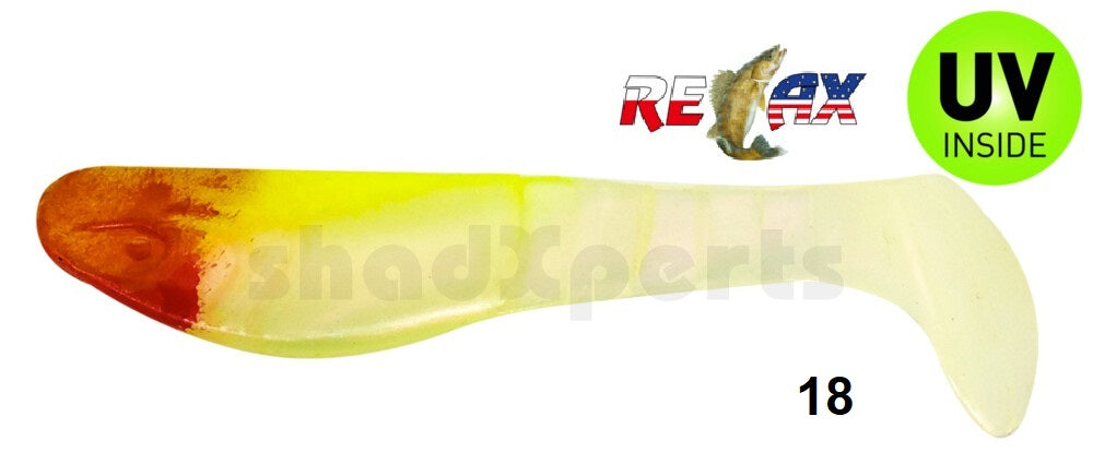 4x RELAX Kopyto Classic 3" (8 cm) Top-Gummifisch zum Barsch, Hecht & Zander angeln