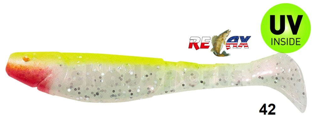 2x RELAX Classic 4" (11 cm) | Gummifisch für Zander, Hecht & Barsch UV-Aktiv & natürliche Farben