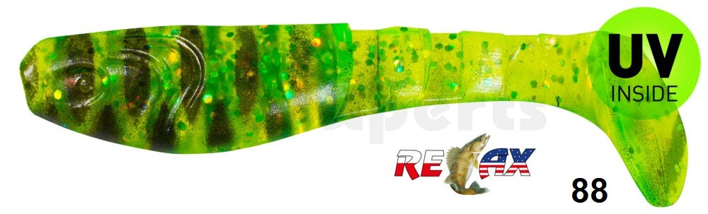 4x RELAX Kopyto Classic 3" (8 cm) Top-Gummifisch zum Barsch, Hecht & Zander angeln