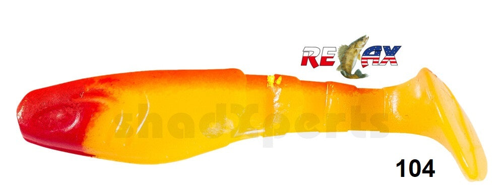 4x RELAX Kopyto Classic 3" (8 cm) Top-Gummifisch zum Barsch, Hecht & Zander angeln