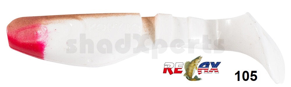 4x RELAX Kopyto Classic 3" (8 cm) Top-Gummifisch zum Barsch, Hecht & Zander angeln