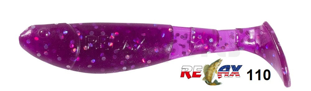 4x RELAX Kopyto Classic 3" (8 cm) Top-Gummifisch zum Barsch, Hecht & Zander angeln