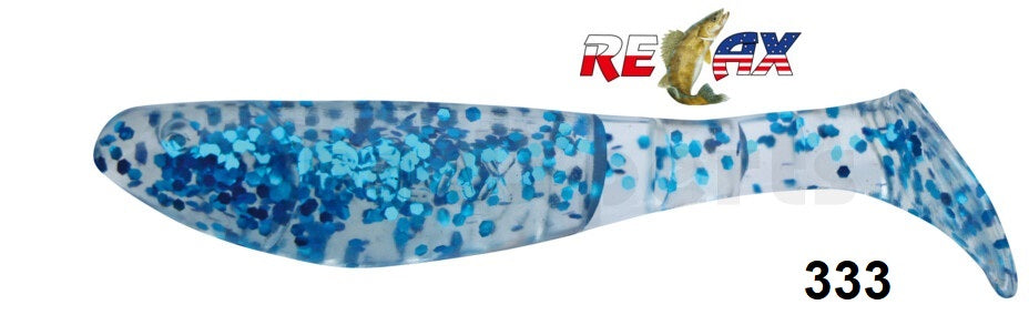 4x RELAX Kopyto Classic 3" (8 cm) Top-Gummifisch zum Barsch, Hecht & Zander angeln