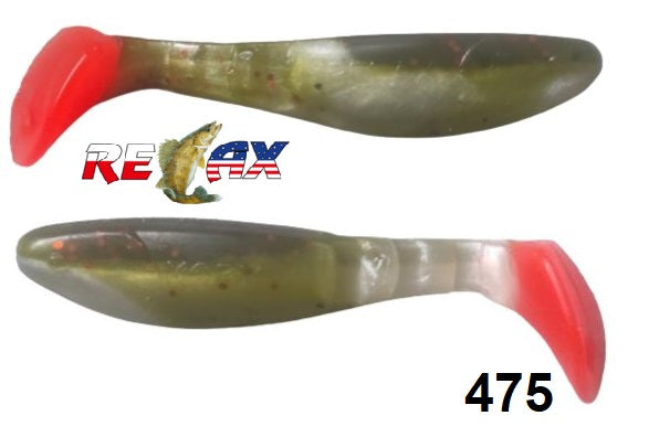 4x RELAX Kopyto Classic 3" (8 cm) Top-Gummifisch zum Barsch, Hecht & Zander angeln