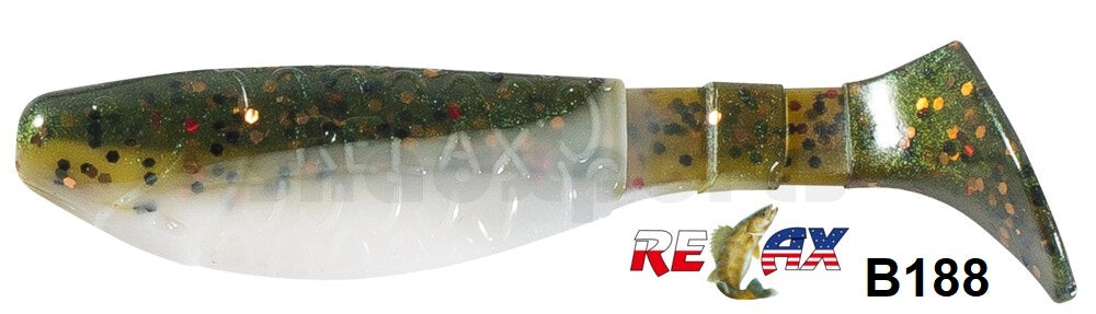 4x RELAX Kopyto Classic 3" (8 cm) Top-Gummifisch zum Barsch, Hecht & Zander angeln