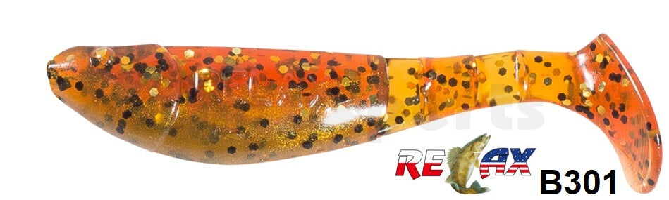 4x RELAX Kopyto Classic 3" (8 cm) Top-Gummifisch zum Barsch, Hecht & Zander angeln