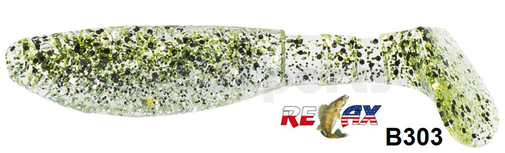4x RELAX Kopyto Classic 3" (8 cm) Top-Gummifisch zum Barsch, Hecht & Zander angeln
