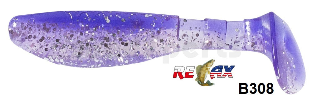 4x RELAX Kopyto Classic 3" (8 cm) Top-Gummifisch zum Barsch, Hecht & Zander angeln