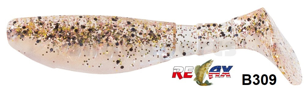 4x RELAX Kopyto Classic 3" (8 cm) Top-Gummifisch zum Barsch, Hecht & Zander angeln