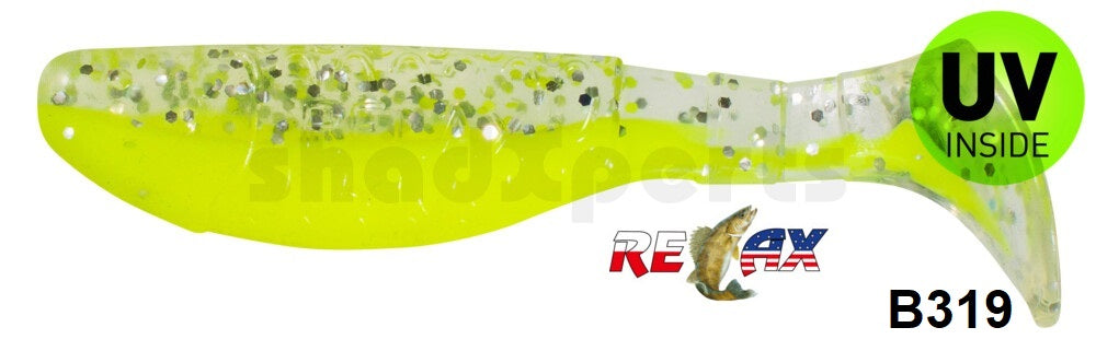 4x RELAX Kopyto Classic 3" (8 cm) Top-Gummifisch zum Barsch, Hecht & Zander angeln