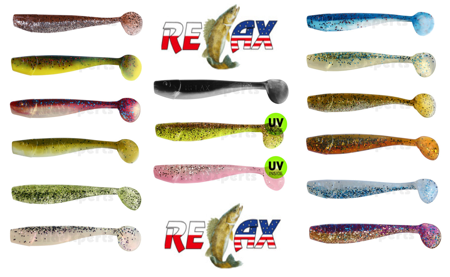 2x RELAX King Shad 3" Gummifisch | Extra weiches Material für realistischen Lauf