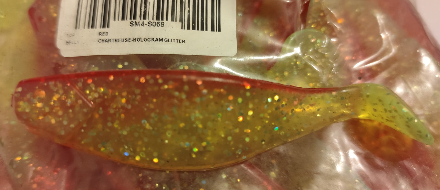 2x Gummifische Xtra Soft Shad 4" | Perfekt für Jiggen, Spinnfischen & Vertikalangeln