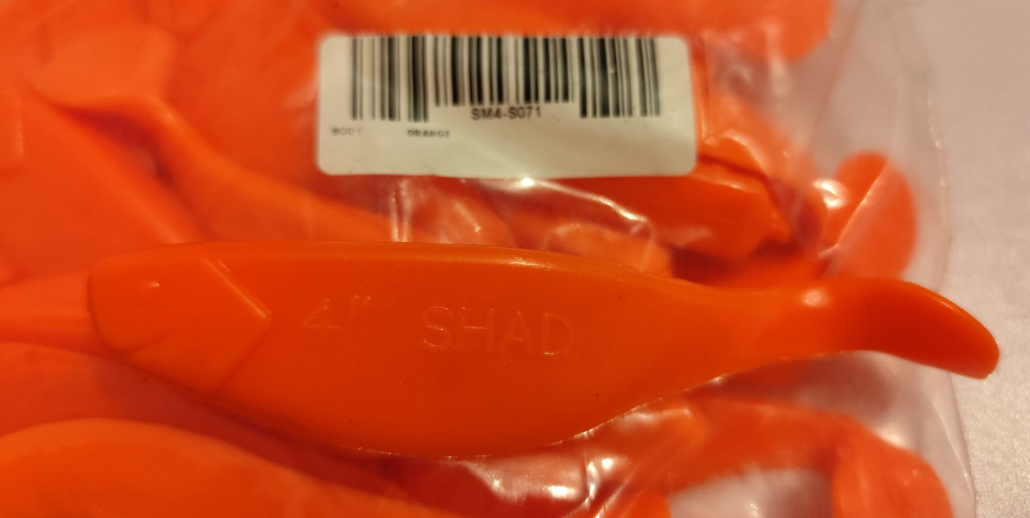 2x Gummifische Xtra Soft Shad 4" | Perfekt für Jiggen, Spinnfischen & Vertikalangeln