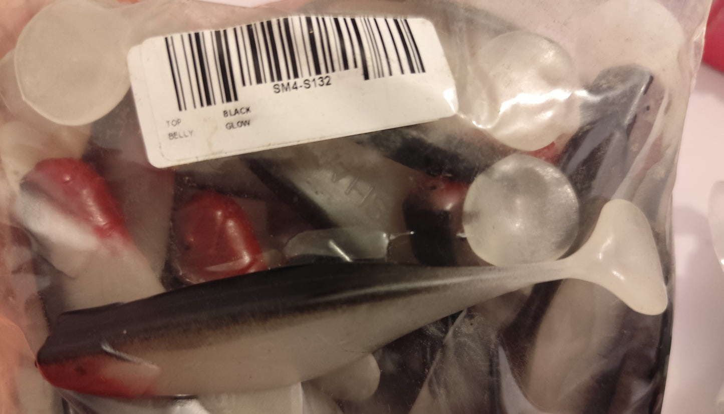 2x Gummifische Xtra Soft Shad 4" | Perfekt für Jiggen, Spinnfischen & Vertikalangeln