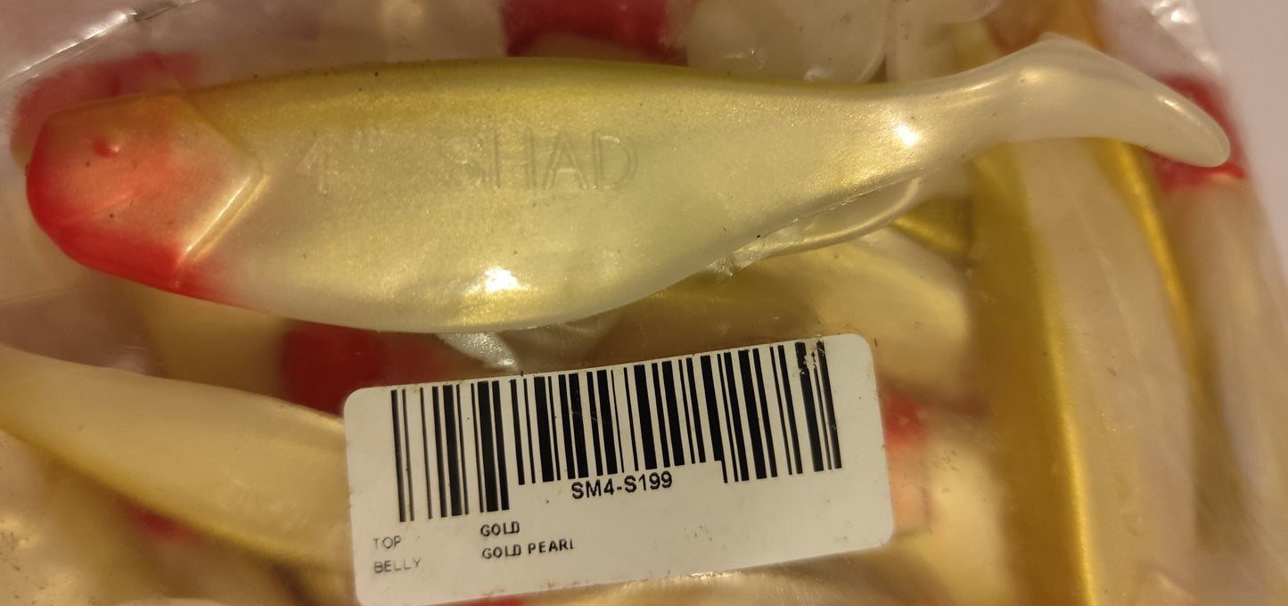 2x Gummifische Xtra Soft Shad 4" | Perfekt für Jiggen, Spinnfischen & Vertikalangeln