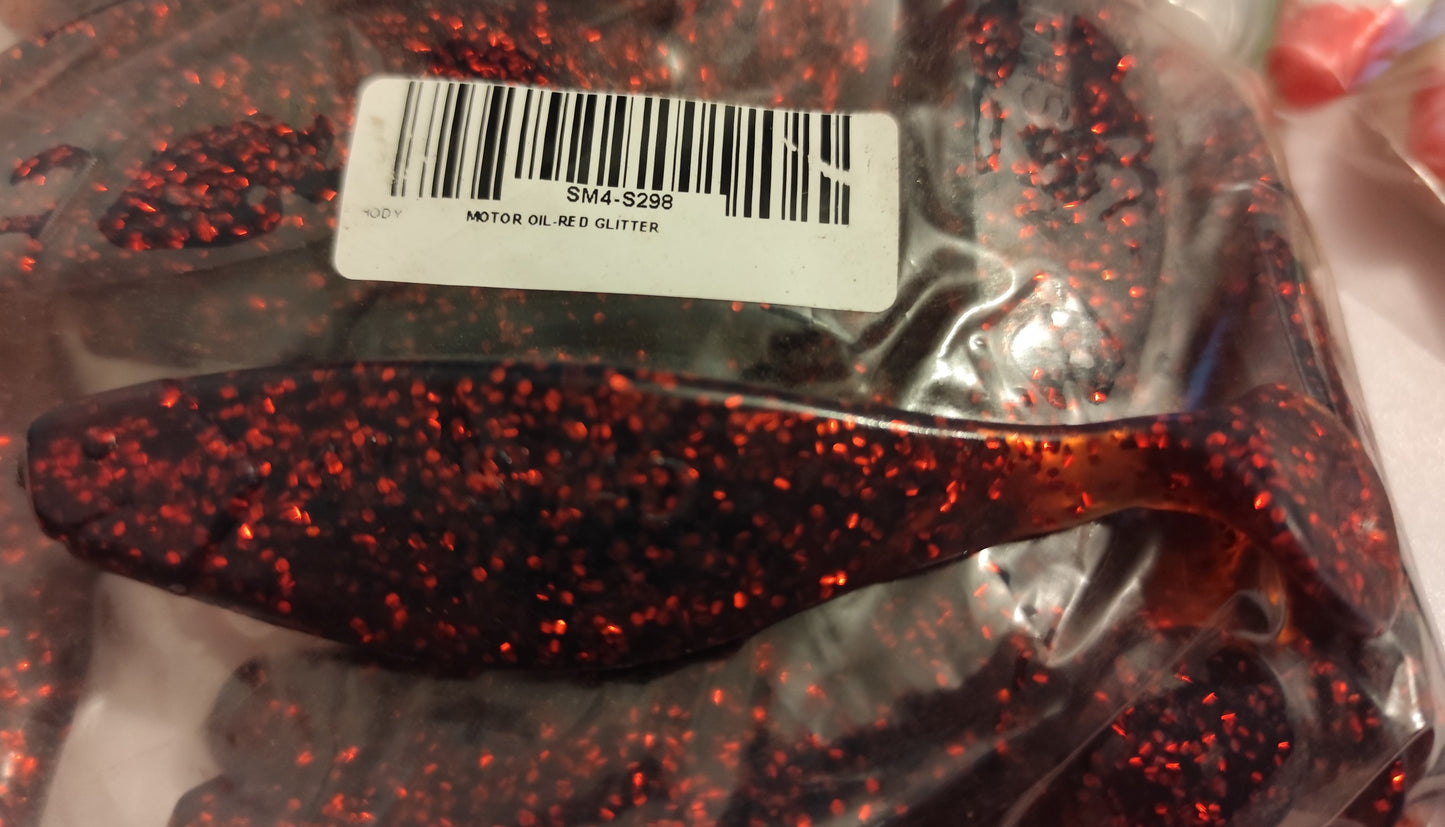 2x Gummifische Xtra Soft Shad 4" | Perfekt für Jiggen, Spinnfischen & Vertikalangeln