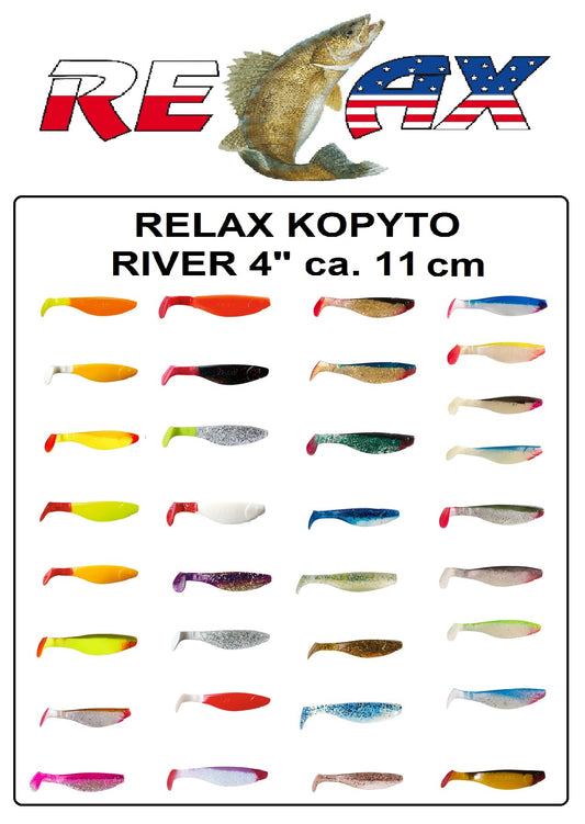 2x Relax River 11 cm – Der Gummifisch für starke Strömung & große Räuber!