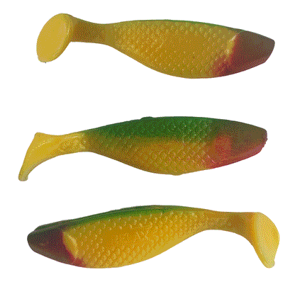 5x RELAX Aqua 3" Kompakter Gummifisch mit extra Reiz!