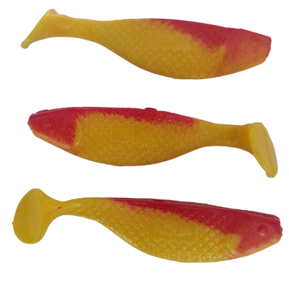 5x RELAX Aqua 3" Kompakter Gummifisch mit extra Reiz!