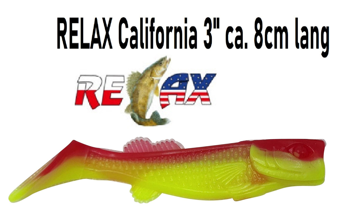 3x  Relax California 8 cm & 11 cm – Perfekter Gummifisch für Zander, Hecht & Barsch!