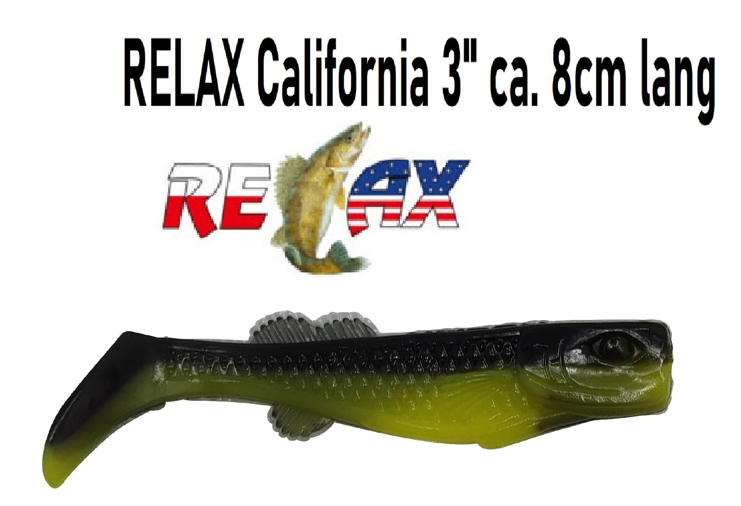 3x  Relax California 8 cm & 11 cm – Perfekter Gummifisch für Zander, Hecht & Barsch!