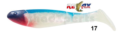 4x RELAX Kopyto Classic 3" (8 cm) Top-Gummifisch zum Barsch, Hecht & Zander angeln