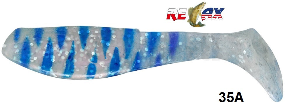 4x RELAX Kopyto Classic 3" (8 cm) Top-Gummifisch zum Barsch, Hecht & Zander angeln