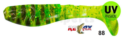 4x RELAX Kopyto Classic 3" (8 cm) Top-Gummifisch zum Barsch, Hecht & Zander angeln