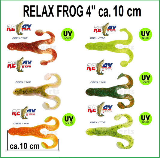 2 Relax Turbo Frog 4"  ca. 10 cm
