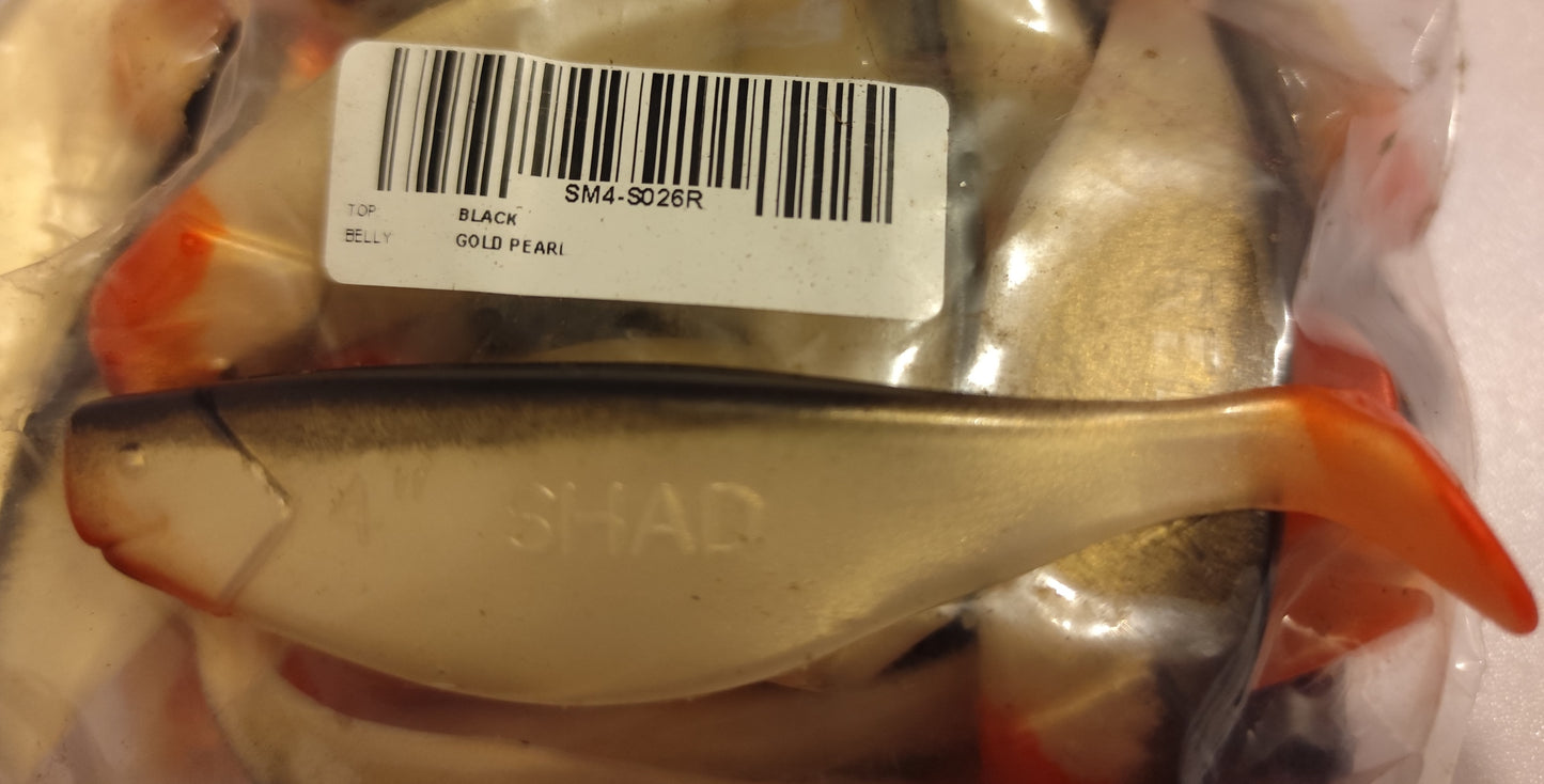 2x Gummifische Xtra Soft Shad 4" | Perfekt für Jiggen, Spinnfischen & Vertikalangeln